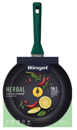 Сковорода RINGEL Herbal сковорода глибока 22 см (6806842)
