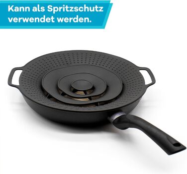 Силіконовий захист від розливу для каструль та сковорідок Ø 15-25 см Netrox