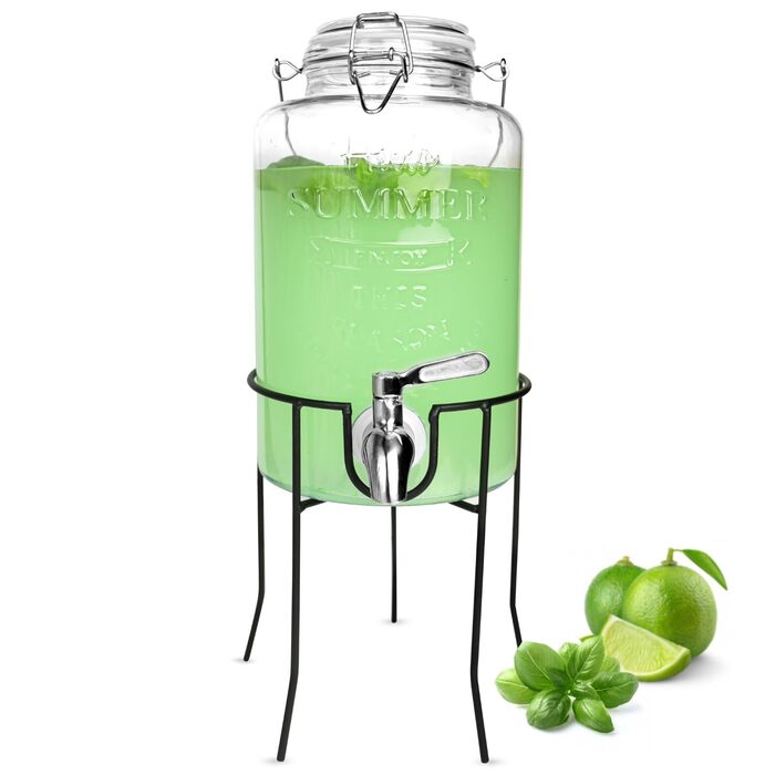 Скляний диспенсер для напоїв 3 л Sendez