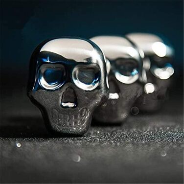 Набір металевих охолоджуючих каменів для віскі у формі черепів Ulalaza