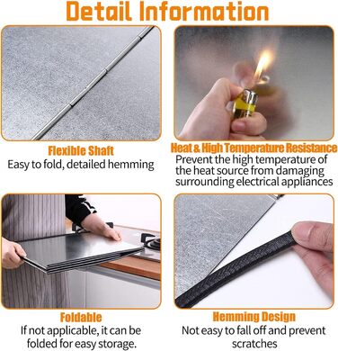 Брызкозащитная панель для кухонной плиты с антипригарным покрытием Dinhauyon