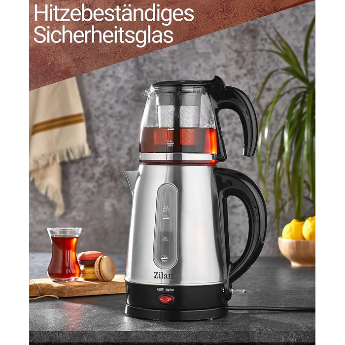 Чайник 2200 Вт Захист від перегріву 100 без BPA Захисне скло Фільтр від накипу Чайник Водоочисник Чайник Чайник Чайник зі скла та нержавіючої сталі