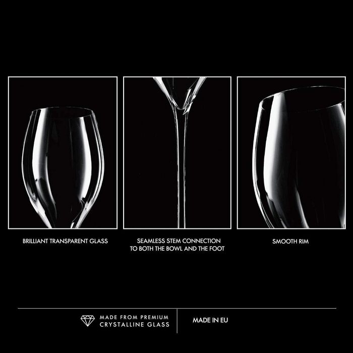 Елегантний набір келихів для шампанського та просекко 6 шт 280 мл Krosno