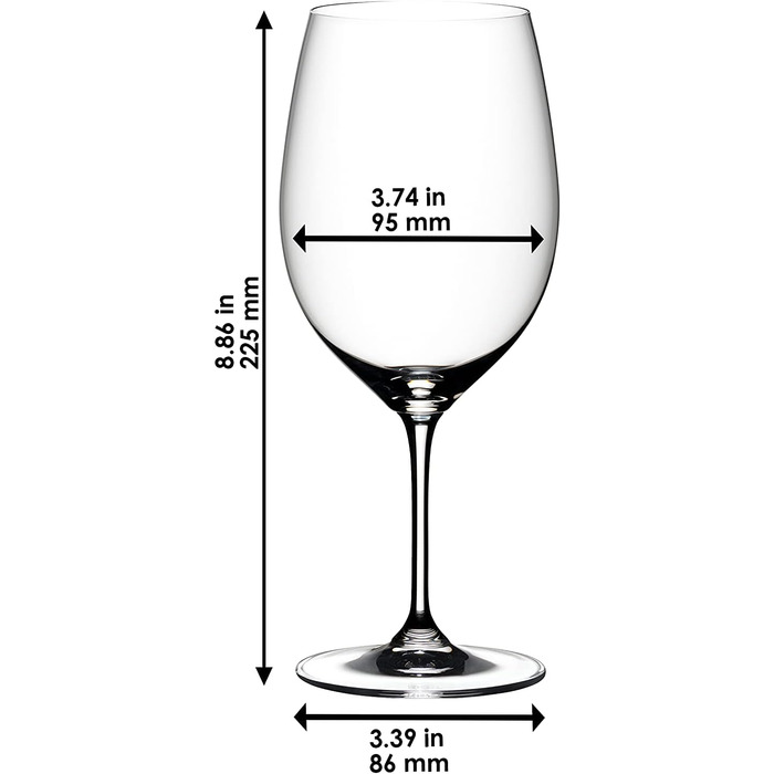Набор из 2 бокалов для красного вина 0,65 л Vinum Riedel