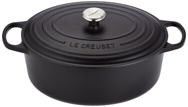 Гусятница / жаровня 35 см, чорний Le Creuset