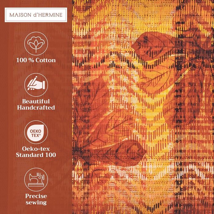 Бавовняні килимки для серветок, набір з 4 шт. , декоративні килимки для серветок, пасхальні килимки, що миються, для свят, вечерь, весни, літа (33 см x 48 см) (11 - тартан на День подяки), 39Hermine 100