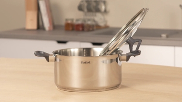 Каструля Tefal Daily Cook з кришкою, 24см, нержавіюча сталь, алюміній, бакеліт