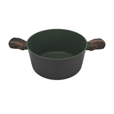 Кастрюля Fissman 24x12 см/4,6 л CUISINE со стеклянной крышкой алюминий с антипригарным покрытием (14593)