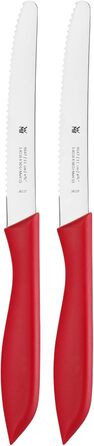 Набір ножів для сніданку WMF Classic Line 6 предметів, 23 см, зубчастий ніж для булочок, обідній ніж, спеціальна сталь леза, пластикова ручка, (барвистий, комплект із набором ножів, чорний)