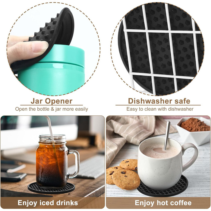 Силіконові підставки для напоїв 84 шт Eccliy