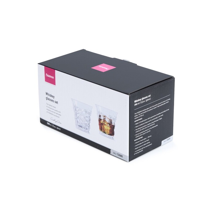 Набор из 2-х стаканов Fissman для виски 290 мл (13680)