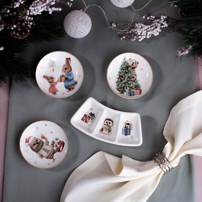 Блюдо Fissman MIRACLE багатокутне 16.5x7.5 см порцеляна (16022)