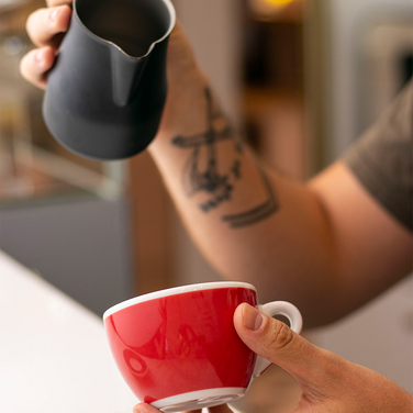 36642 Чашка cappuccino 180 мл Red Decal Print серія 'Verona Millecolori'