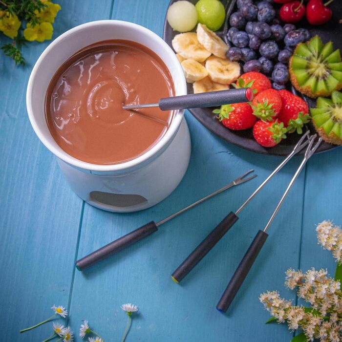 Набор для шоколадного фондю, 6 предметов, белый Cilio