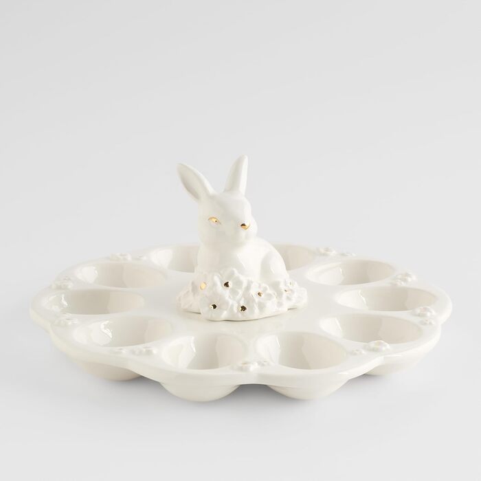 Керамічний піднос для яєць до Великодня 23 см home&you