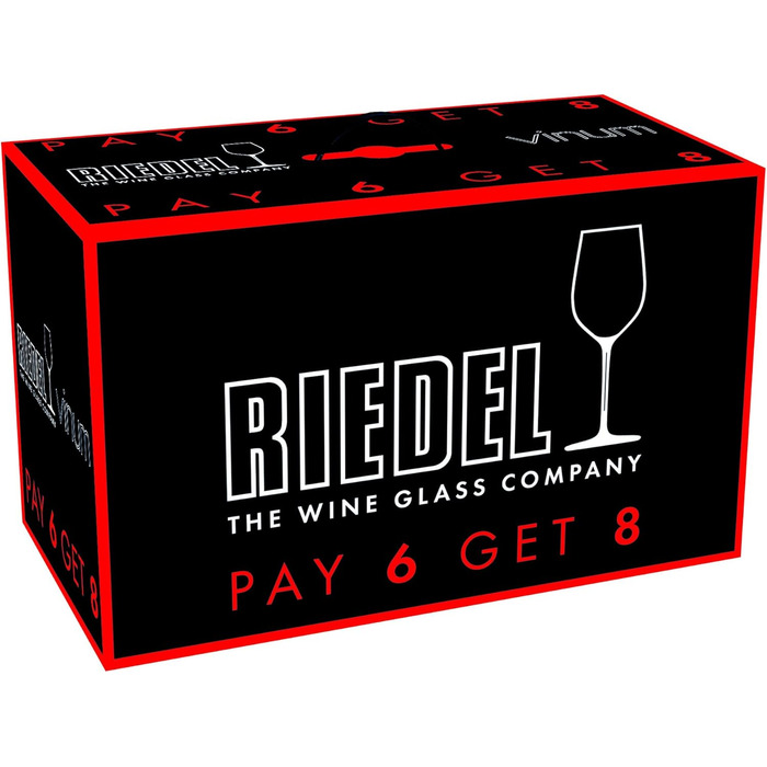 Набор из 8 бокалов для белого вина Вионье/Шардоне 370 мл,  Vinum Riedel