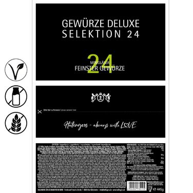 Набір із 24 спецій Deluxe Selection 24 в подарунковій упаковці Hallingers