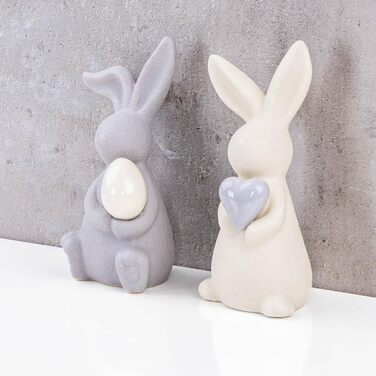 Декоративна фігурка кролика 2 шт levandeo