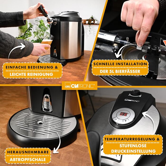 Диспенсер для пива 5 л Clatronic