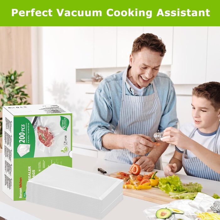 Вакуумные пакеты 200 пакетов 15 x 23 см Bonsenkitchen