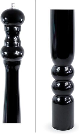 Млин для солі та перцю XXL 80 см, чорний лакований, Pullach Hof