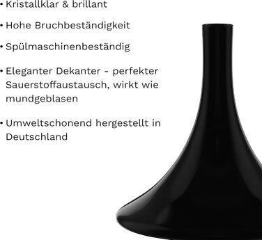 Декантер для вина 750 мл черный Stölzle Lausitz