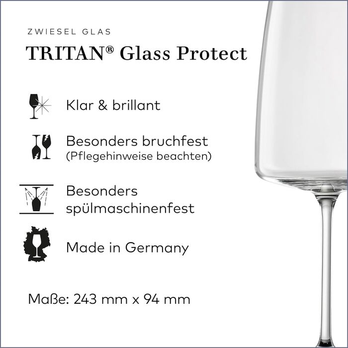 Бокал для вина универсальный 0,66 л, набор 2 предмета, Vivid Senses Zwiesel Glas