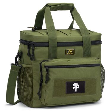 Тактична сумка для ланчу для чоловіків 12,3 л зелена Bunnychic