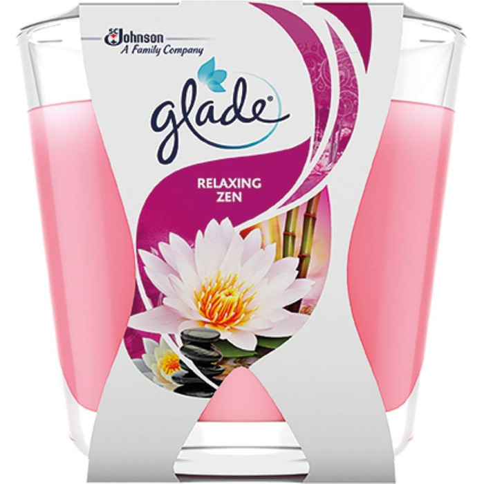 Ароматична свічка Glade (Brise) Dcor у склянці, Романтична ваніль, 6 шт. (6 x 70 г) (Розслаблюючий дзен)