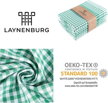 Набор полотенец из 10 предметов 45 x 65 см, зеленый LAYNENBURG