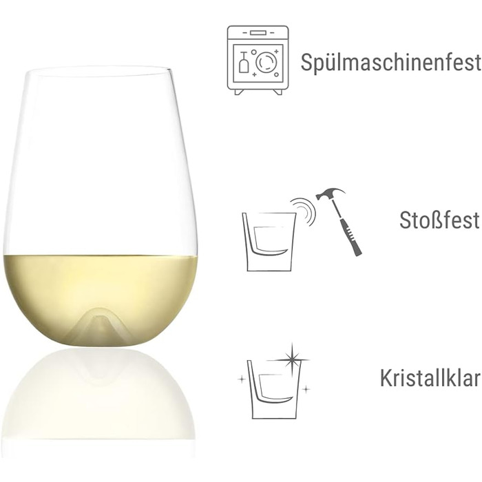 Набор из 6 бокалов для белого вина 0,7 л, Vulcano Stölzle Lausitz