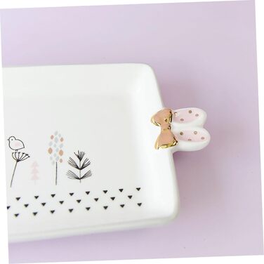 Керамічна сервірувальна тарілка з малюнком кролика 35,5 х 15 см ROMISBABA