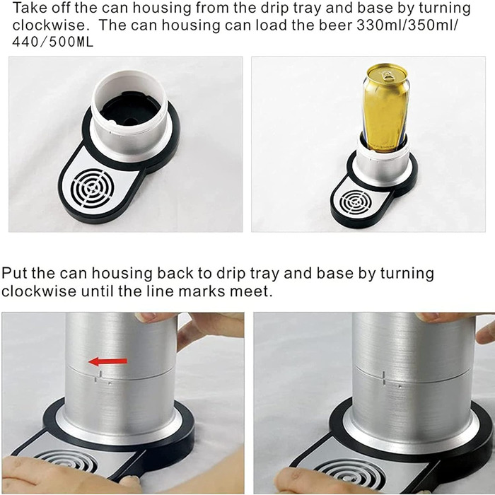 Міні-кегератор для пива система розливу з піною для домашніх барів Generisch