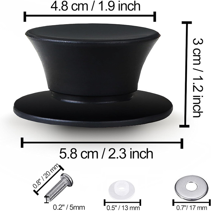 Силіконова універсальна кришка Anaeat для каструль, сковорідок та пателень загартоване скло з термостійким силіконовим обідком, підходить для посуду діаметром змінна кришка (2 чорні ручки)