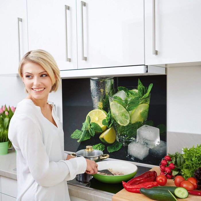 Скляний кухонний фартух 80 х 40 см GRAZDesign