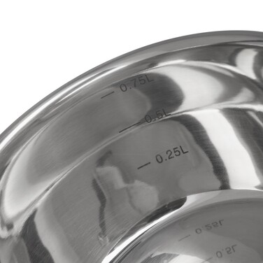 Ковш Fissman FELICE 14x7 см/1,0 л, без крышки нержавеющая сталь (5327)
