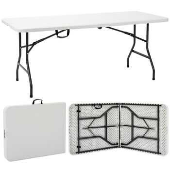 Розкладний стіл 180x74 см білий Velway