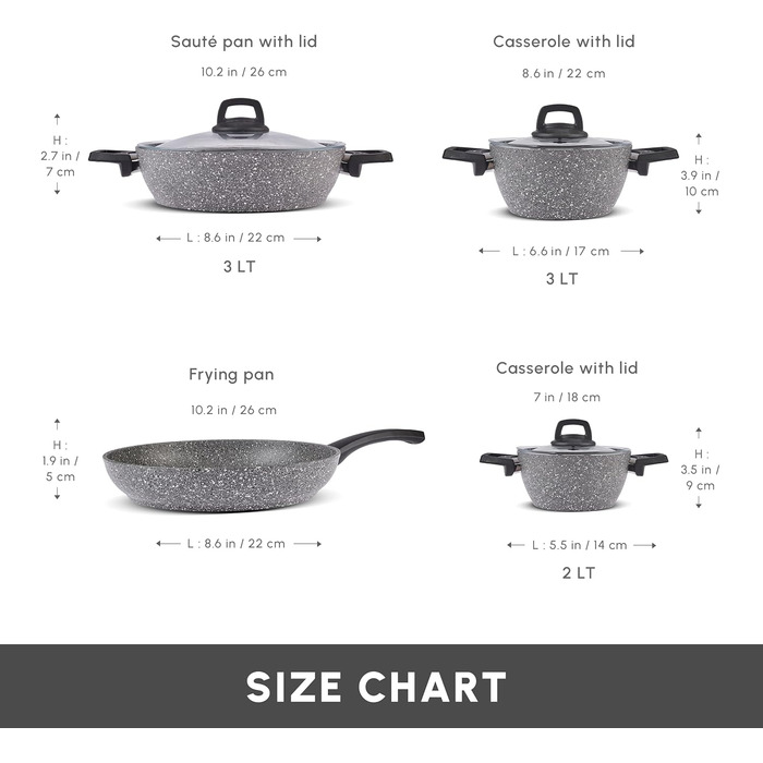 Набор кастрюль / сковородок, антипригарное, набор кастрюль со стеклянными крышками, набор посуды, наборы кастрюль, 3 кастрюли со стеклянной крышкой 1 кастрюля (базовая), 7 шт.