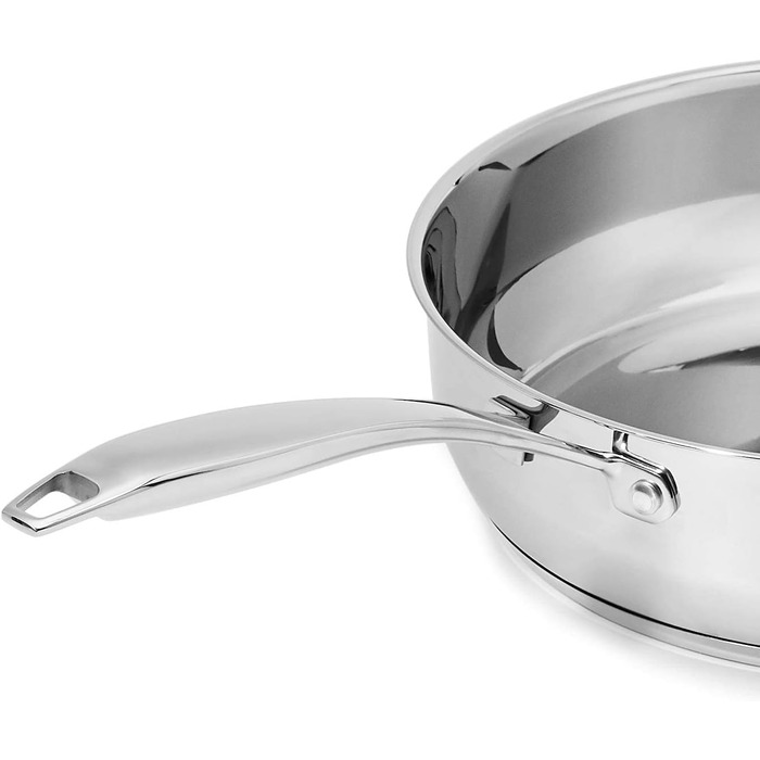Набір посуду Kitchen-Profi Basics з 11 предметів з нержавіючої сталі для індукції з кришками, сріблястий (15 предметів)