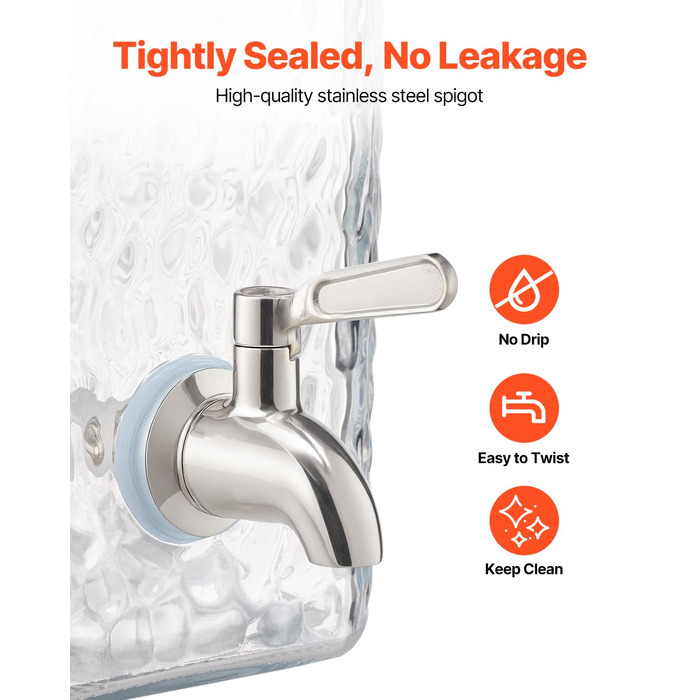 Диспенсер для напоїв  з двома резервуарами 5,5 л VEVOR