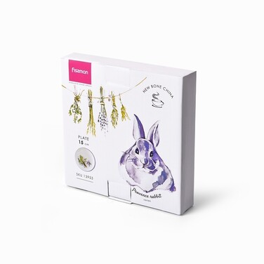 Тарілка Fissman PROVENCE RABBIT 15 см порцеляна (13953)