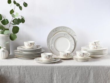 Набор посуды на 6 персон, 30 предметов, белый Palacio Creatable