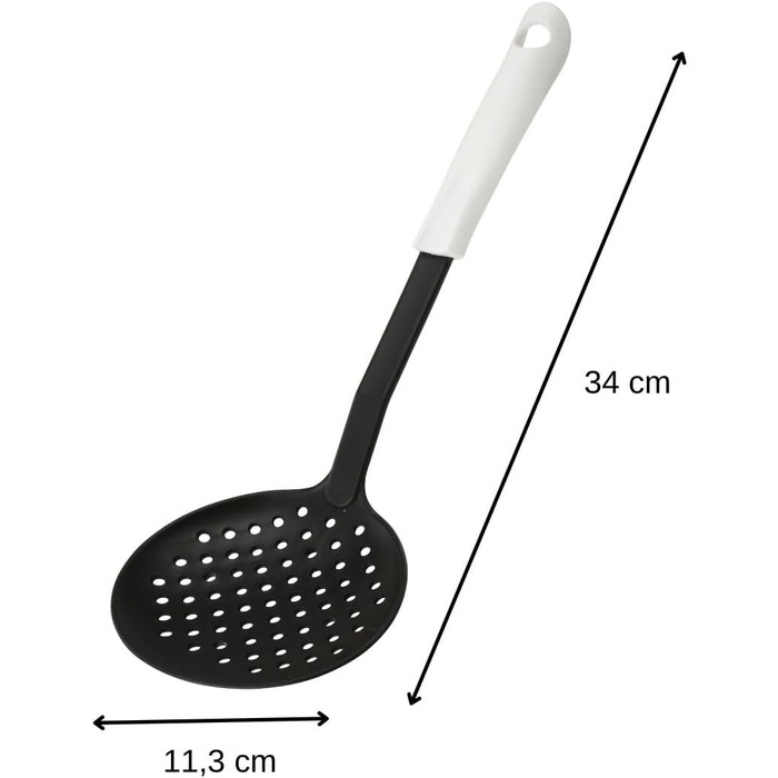 Шумовка 33 см, черно-белая Arcadalina Fackelmann