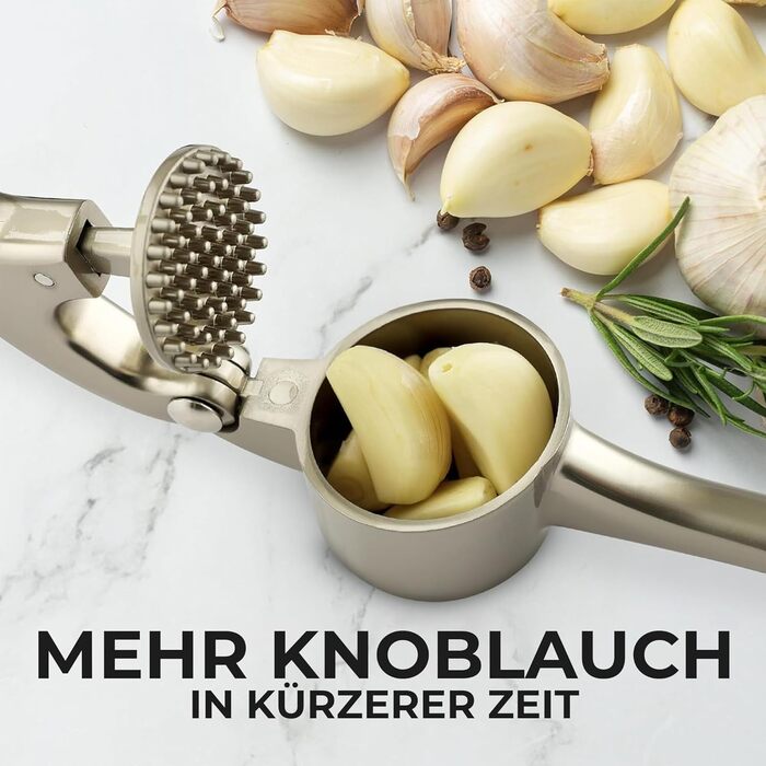 Кухонный пресс для чеснока с мягкой ручкой Zulay Kitchen