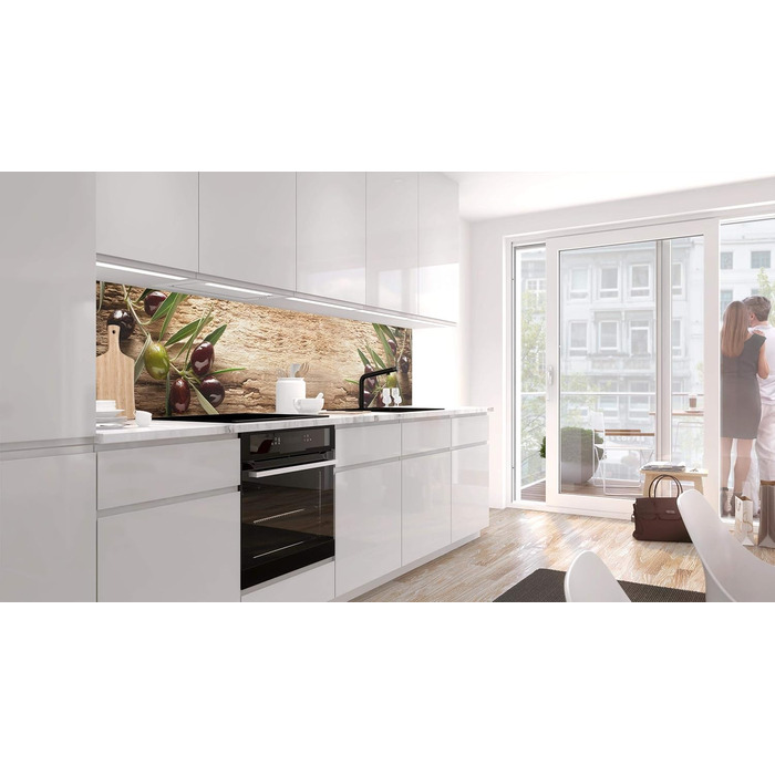 Самоклеющийся кухонный фартух 400 х 60 см StickerProfis