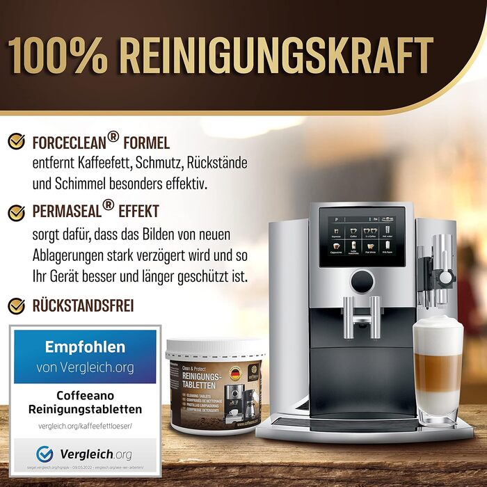 Засіб для чищення кавомашин 250 таблеток Coffeeano