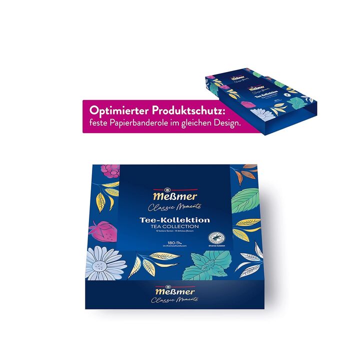 Подарочный набор чая Classic Moments, 180 чайных пакетиков 12 разных сортов Meßmer