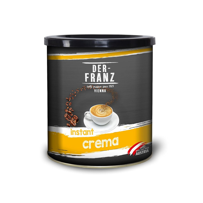Растворимый кофе Crema, 100% арабика, 200 г Der-Franz