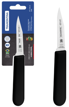 Нож для овощей Tramontina Profissional Master black, 76 мм (7081449)