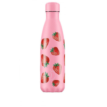 Вакуумна пляшка для води 0,5 л, рожева Icons Strawberry CHILLYS